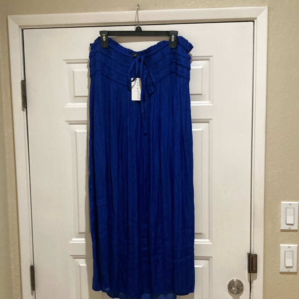 Current Air royal  Blue smocked waist Women's maxi Skirt